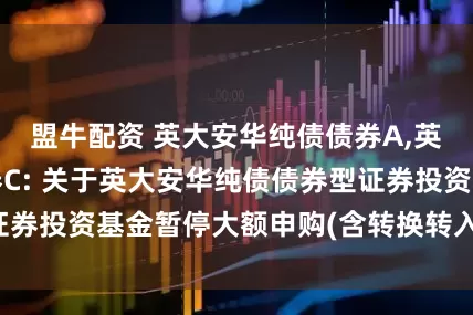 盟牛配资 英大安华纯债债券A,英大安华纯债债券C: 关于英大安华纯债债券型证券投资基金暂停大额申购(含转换转入)业务的公告