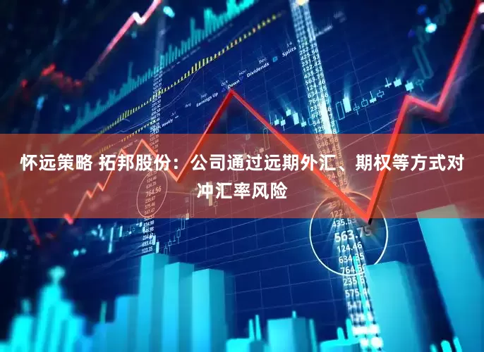 怀远策略 拓邦股份：公司通过远期外汇、期权等方式对冲汇率风险