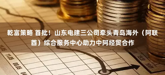 乾富策略 首批！山东电建三公司牵头青岛海外（阿联酋）综合服务中心助力中阿经贸合作