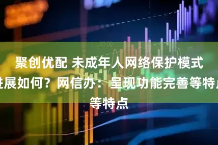 聚创优配 未成年人网络保护模式进展如何？网信办：呈现功能完善等特点