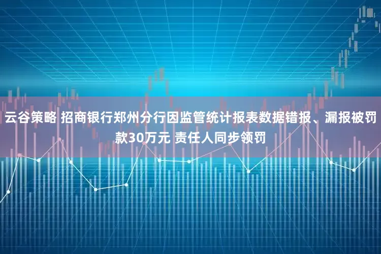 云谷策略 招商银行郑州分行因监管统计报表数据错报、漏报被罚款30万元 责任人同步领罚